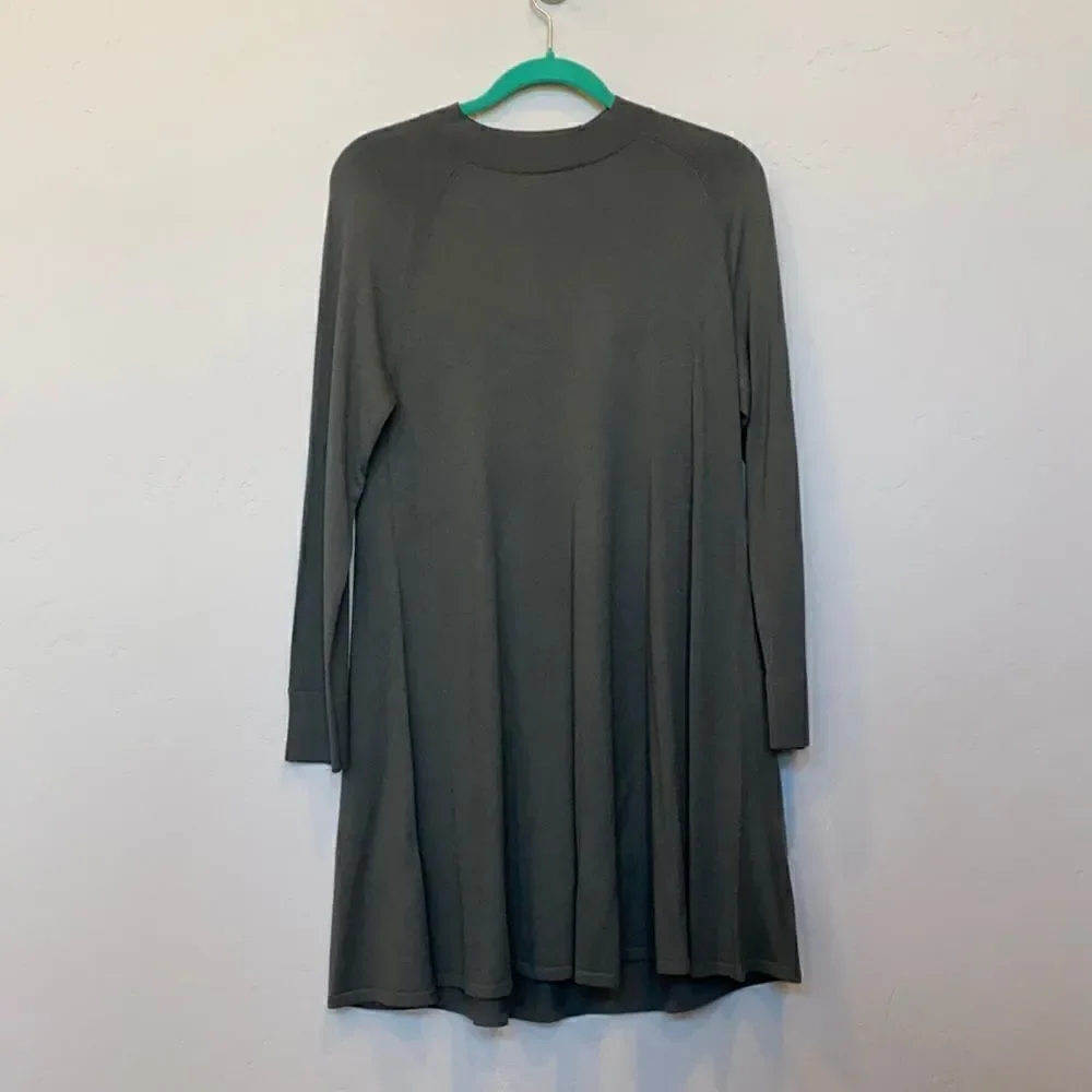 Loft Army Green Swing Dress